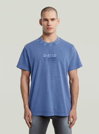 Multi Logo Overdyed Loose T-Shirt